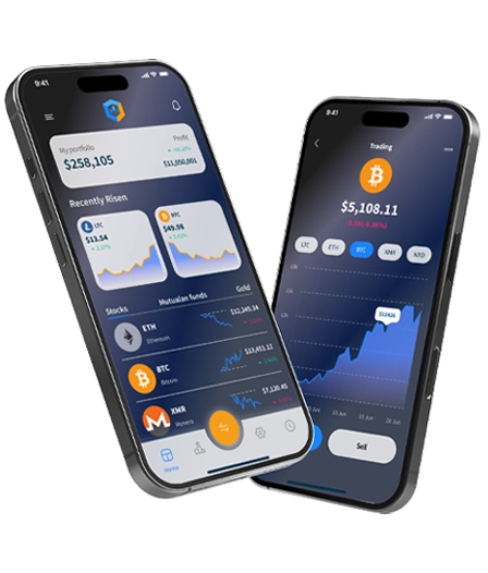 App Móvil de Trading de BTC +650 eCran